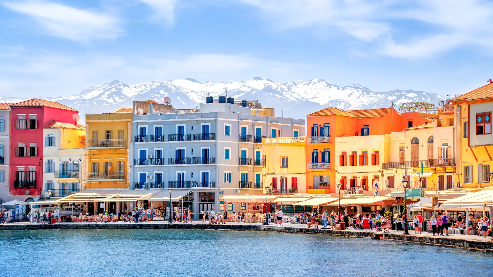 Old city of Chania, Island Crete, Greece 