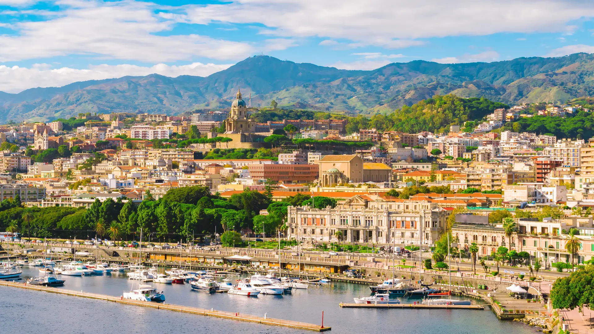 View of Messina, Sicily, Italy 
