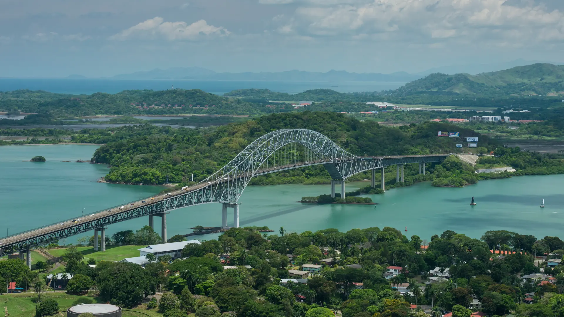 Bridge of the Americas, Panama Canal, Panama city, Central America