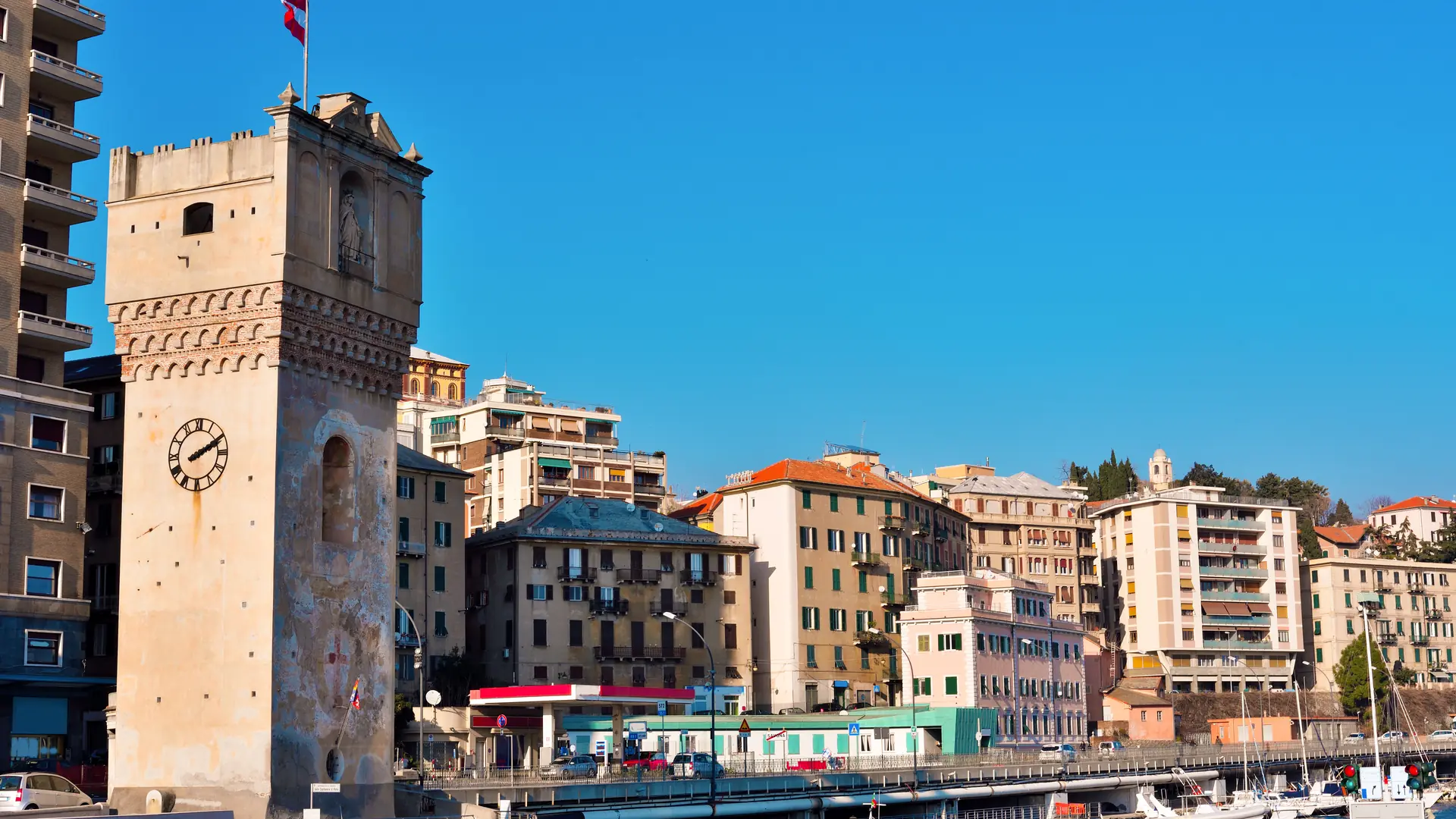 Leon Pancaldo,tower Savona, Italy