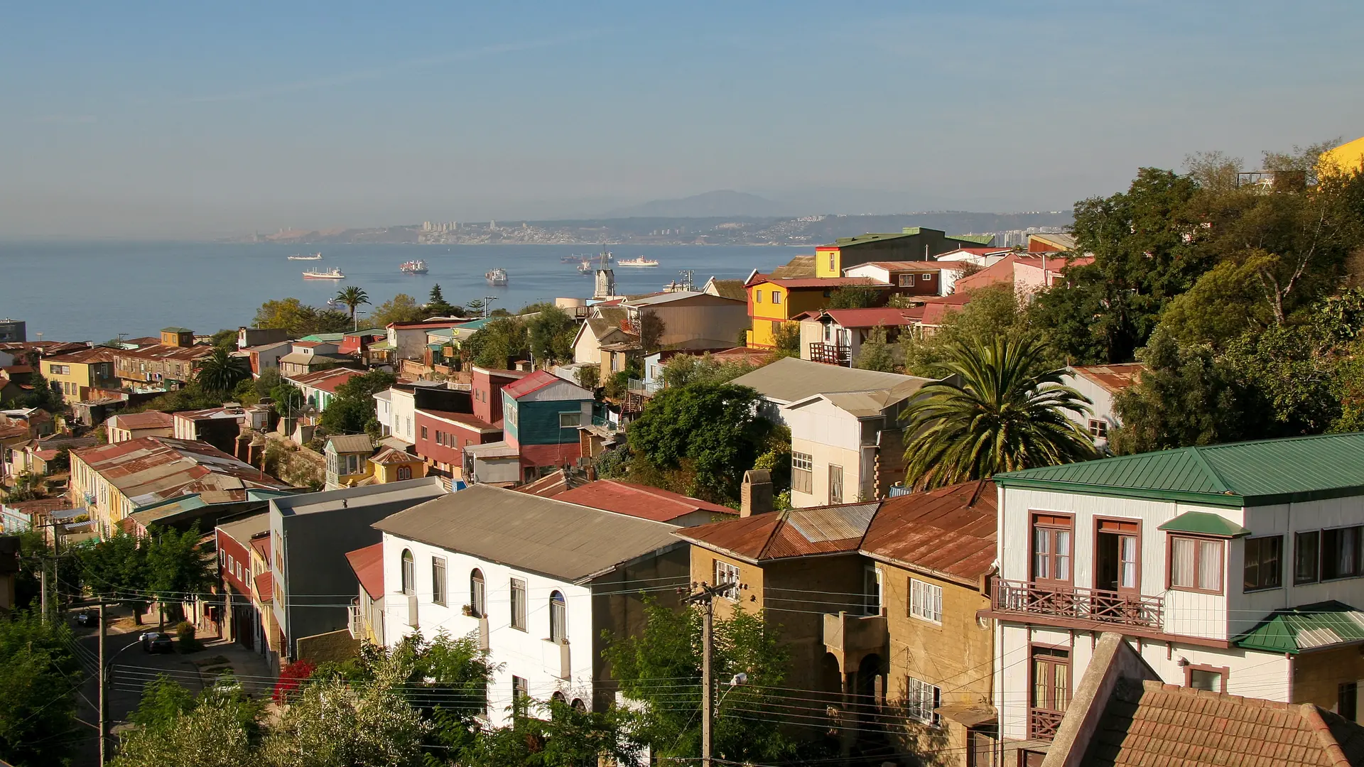 Aerial view on Valparaiso, Chile