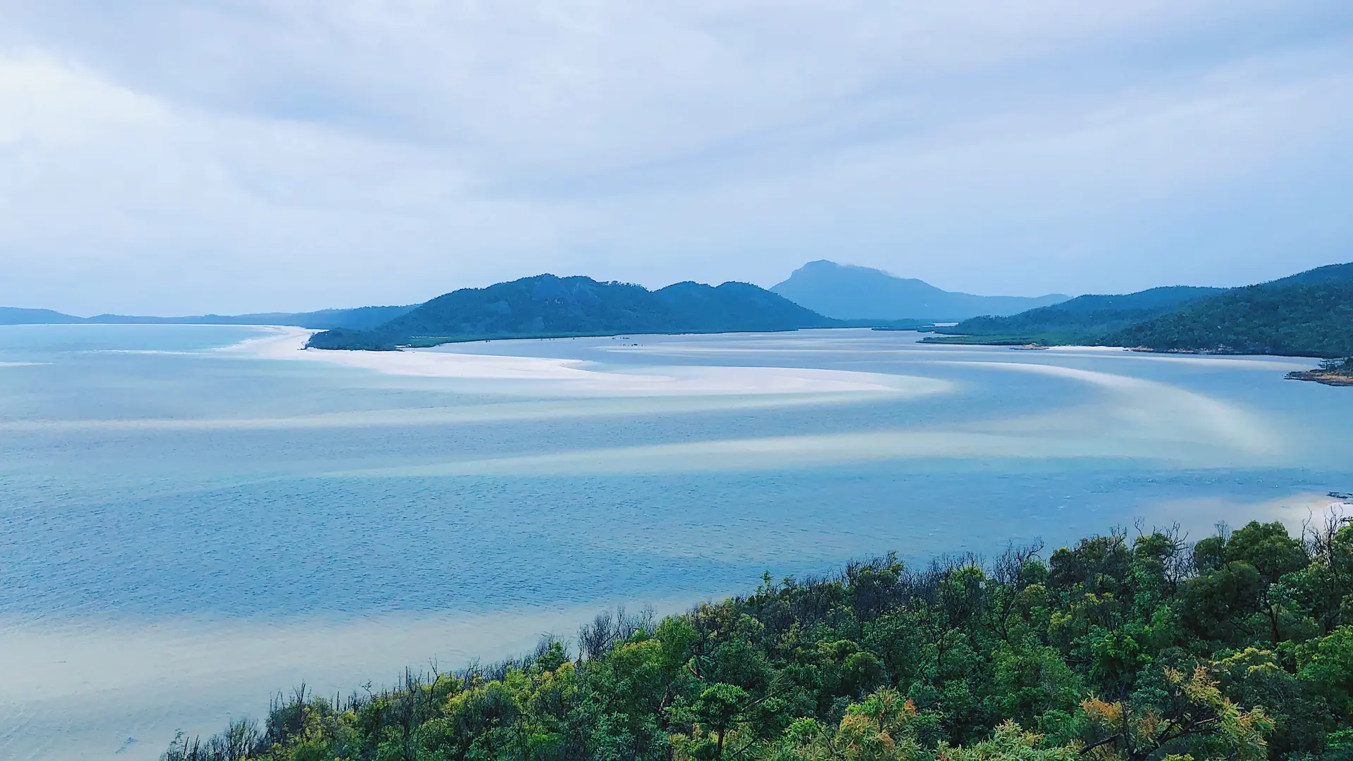 View of whitsunday island Whitehaven beach, Australia