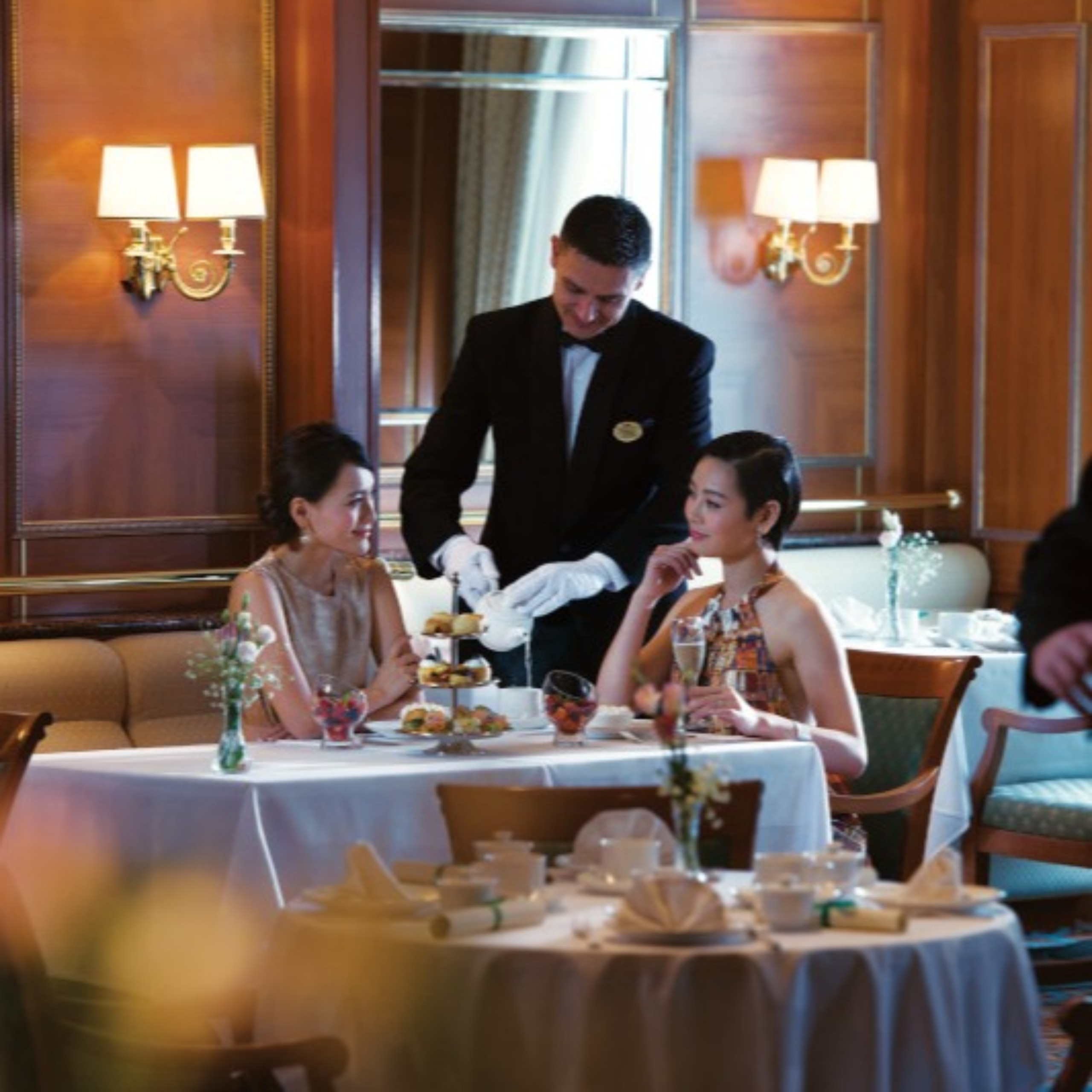 Waitress Serving Tea