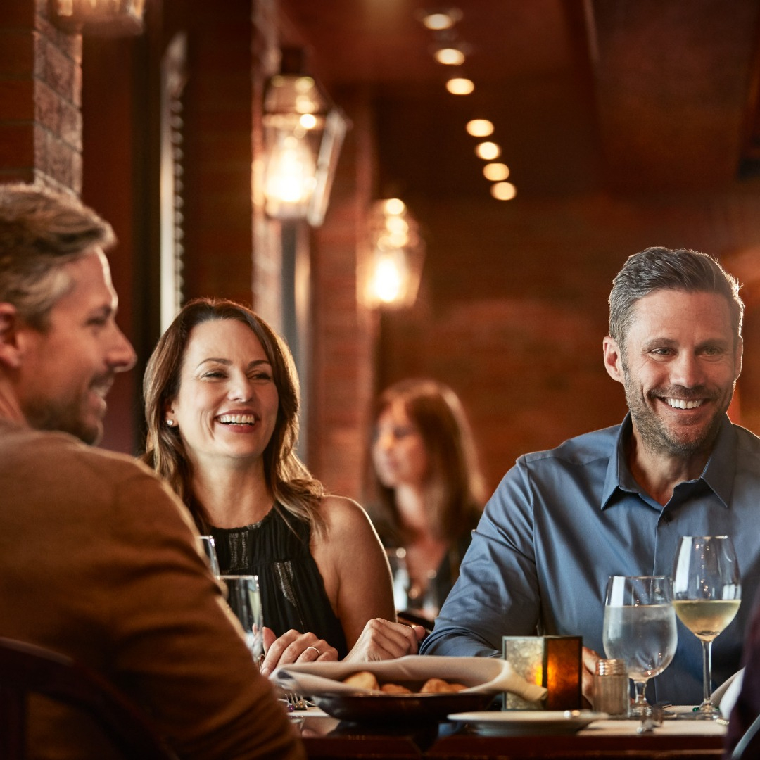 Couple eating at dinner table