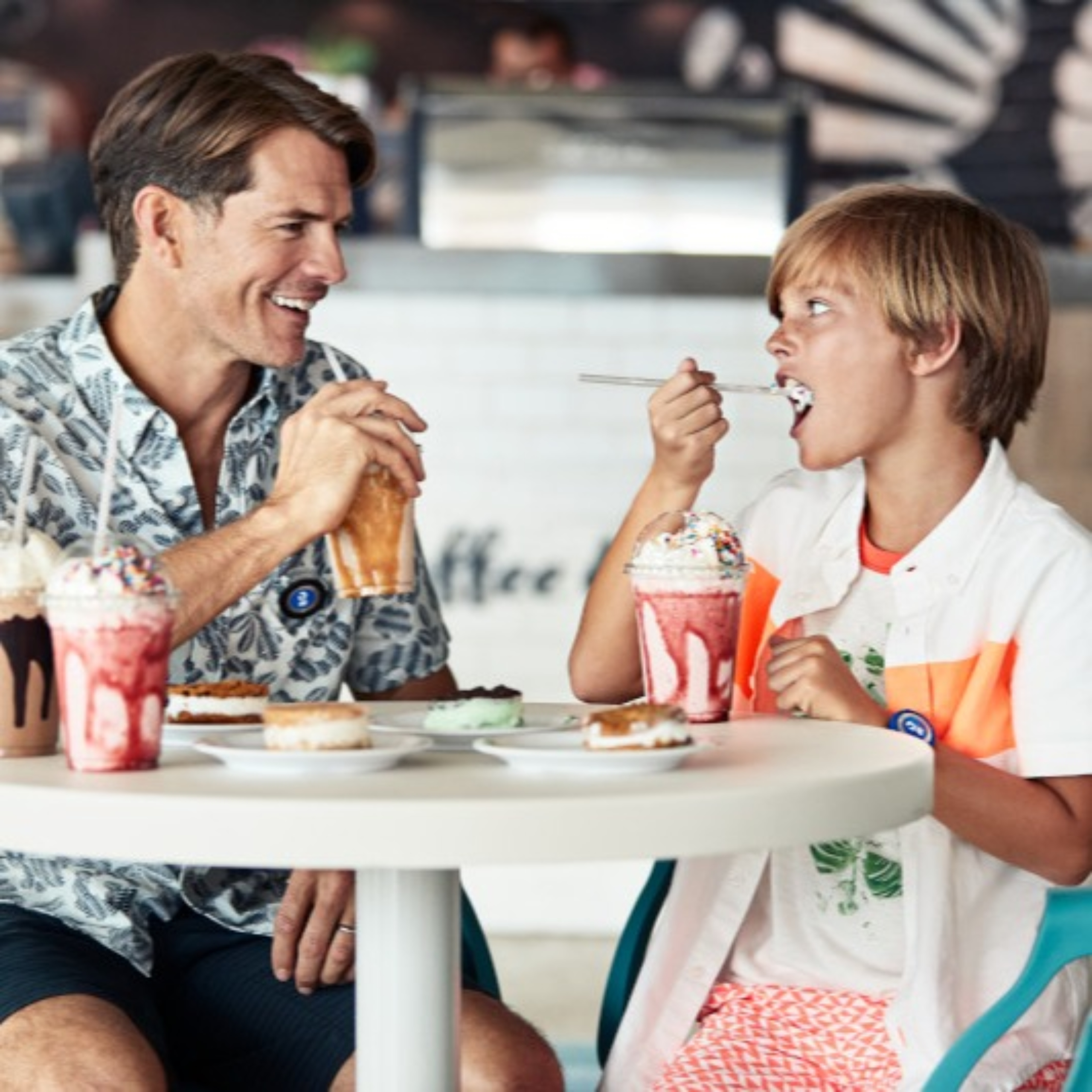 Guests having Ice Cream