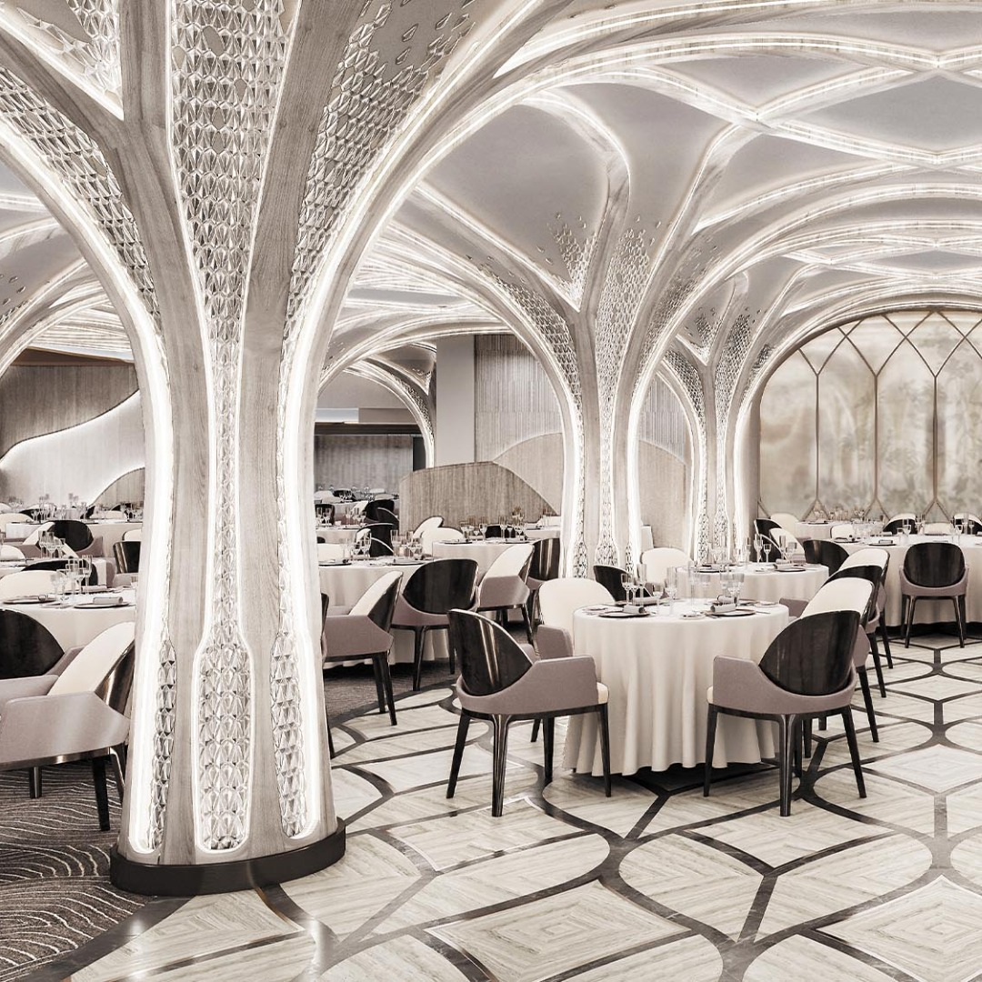 Extravagant dining tables and chairs