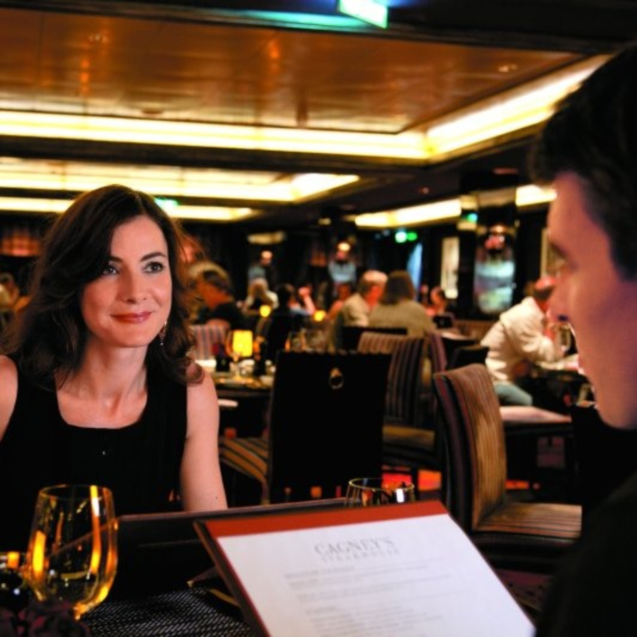 Couple at table