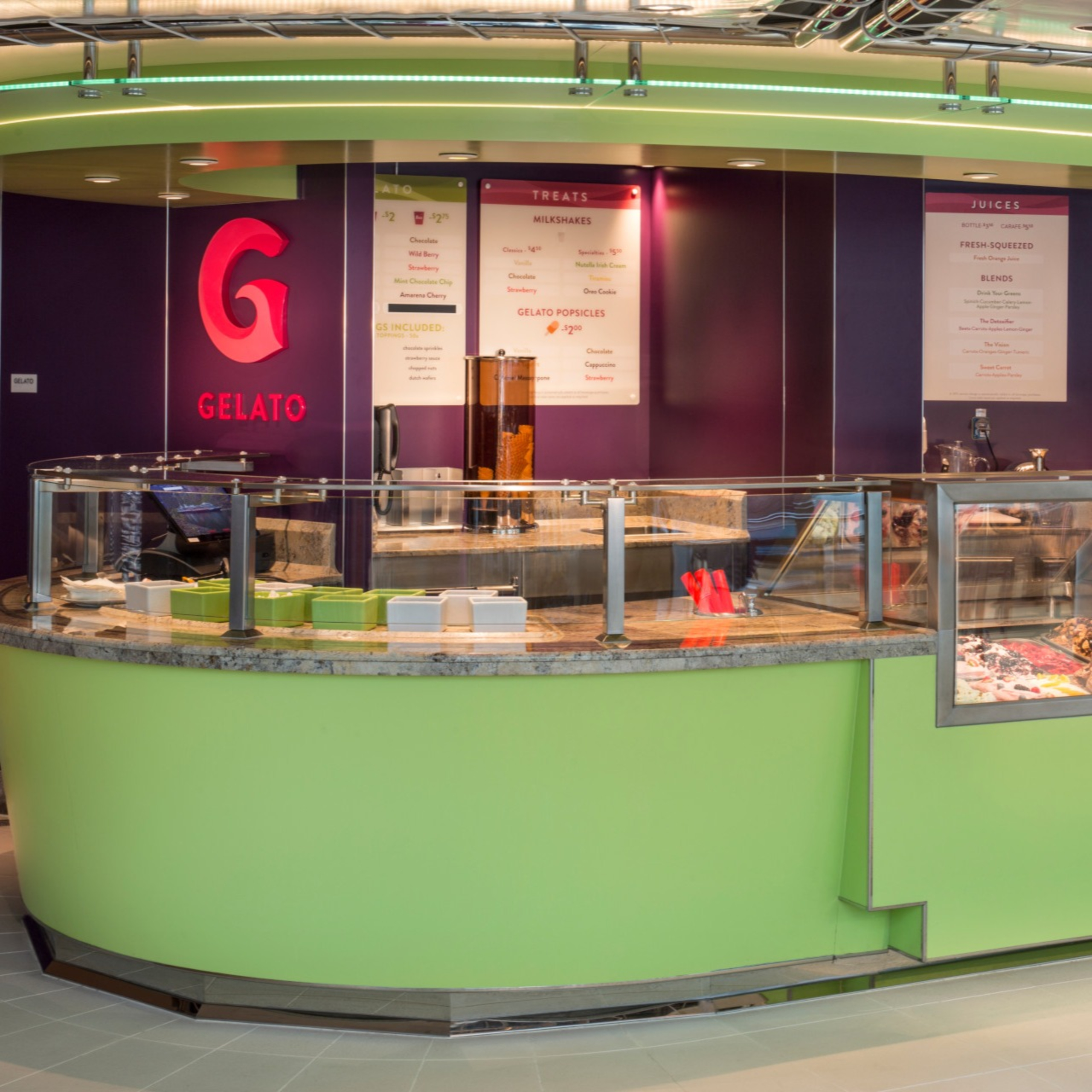 Gelato counter