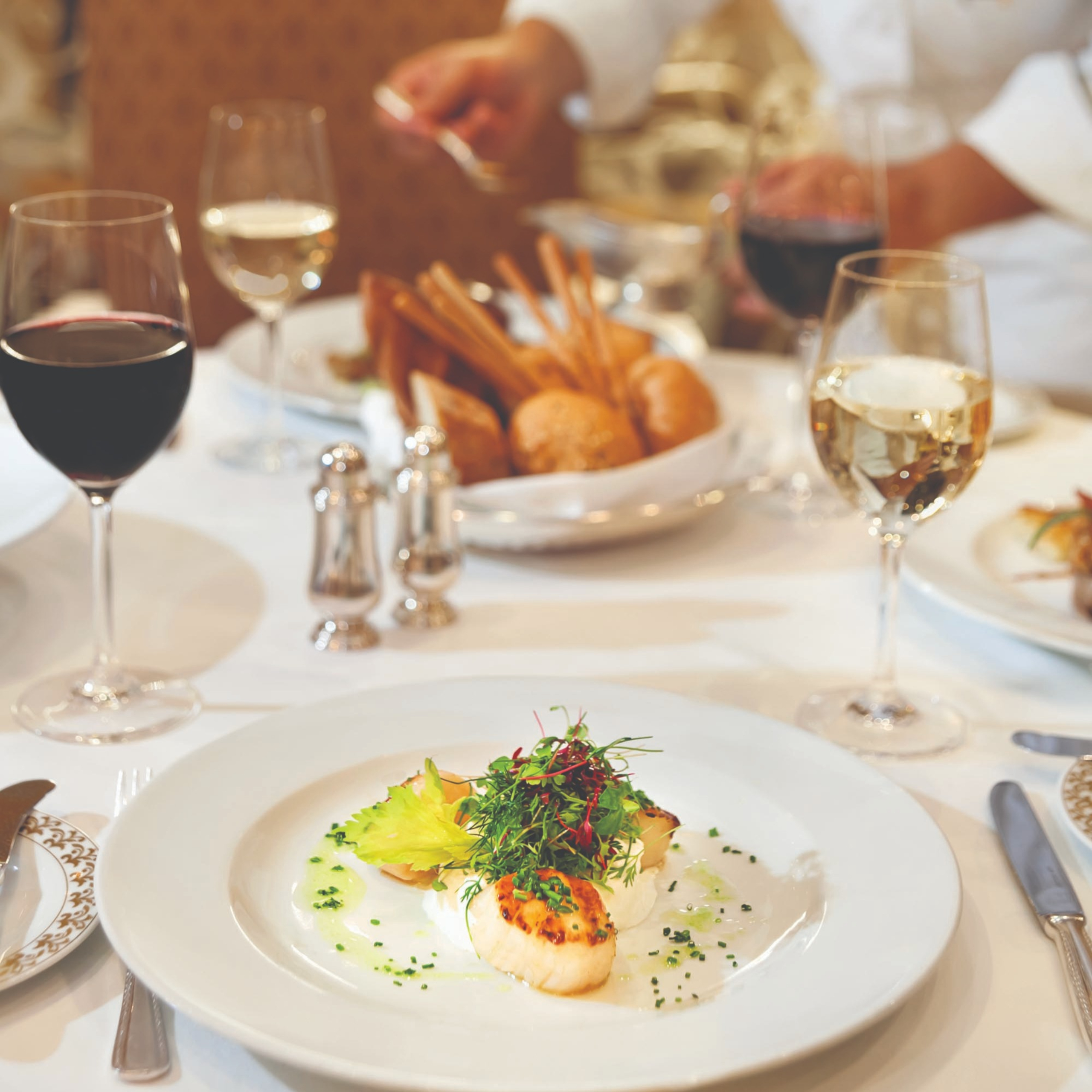 Chef Serving Food
