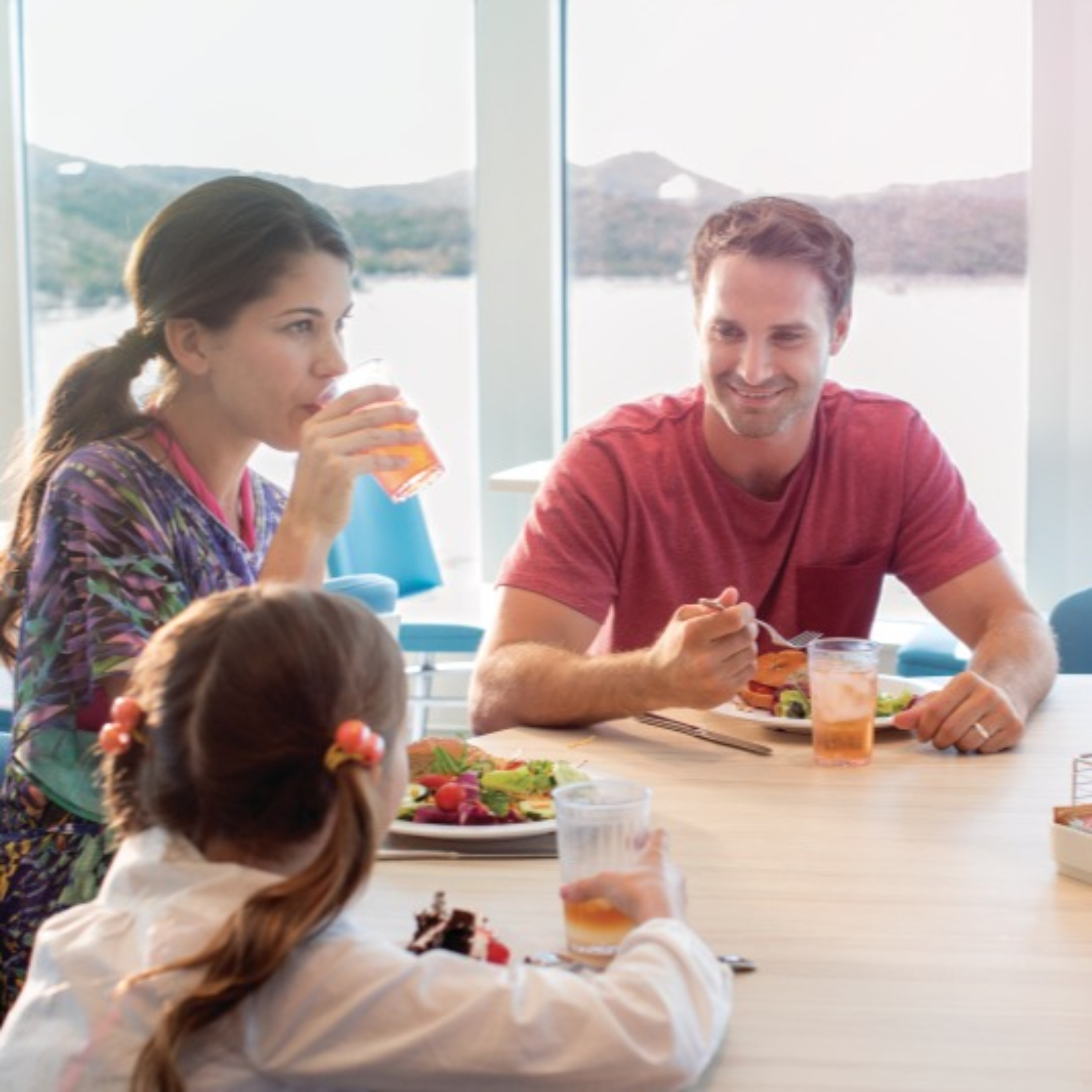 Family eating