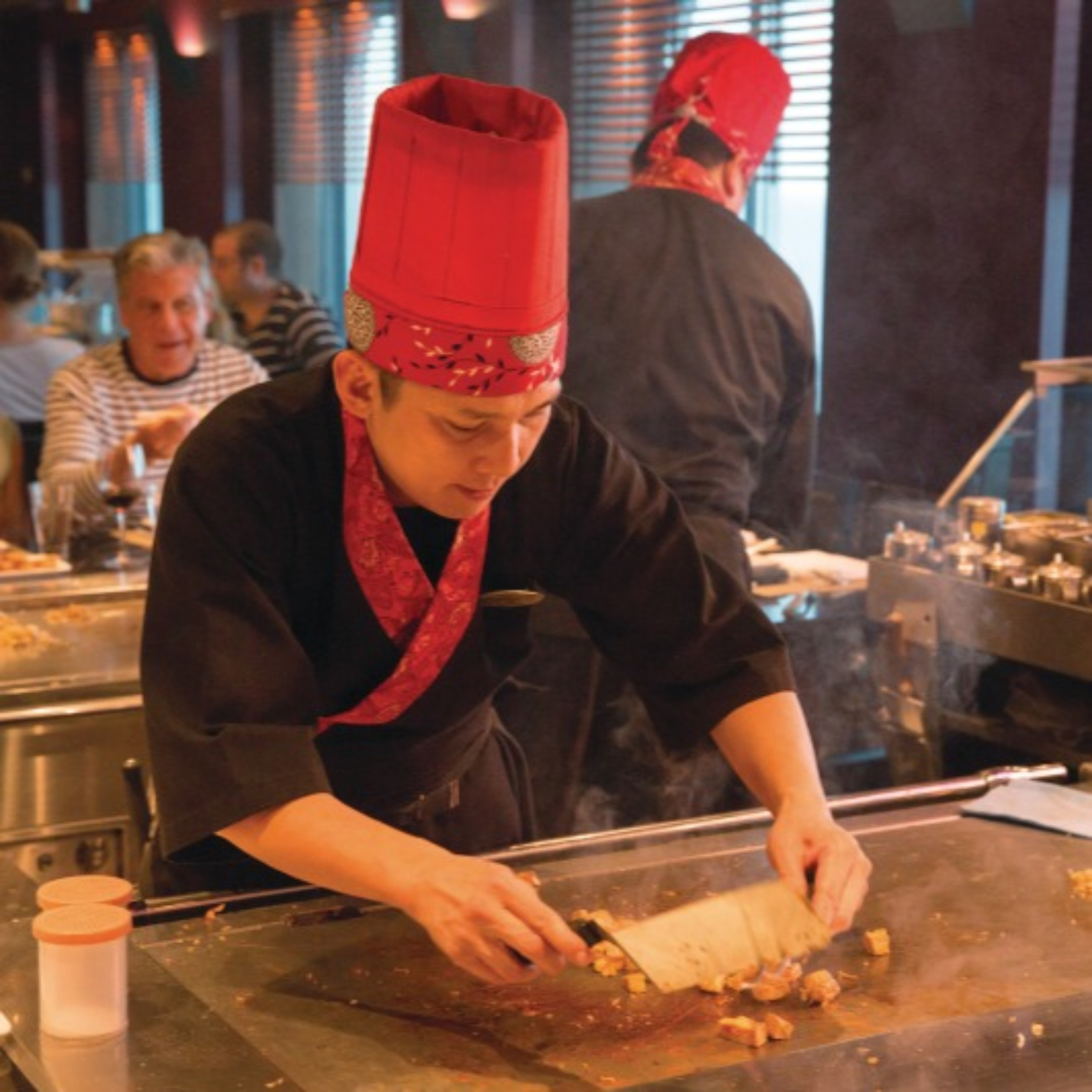 Hibachi Chef Cooking
