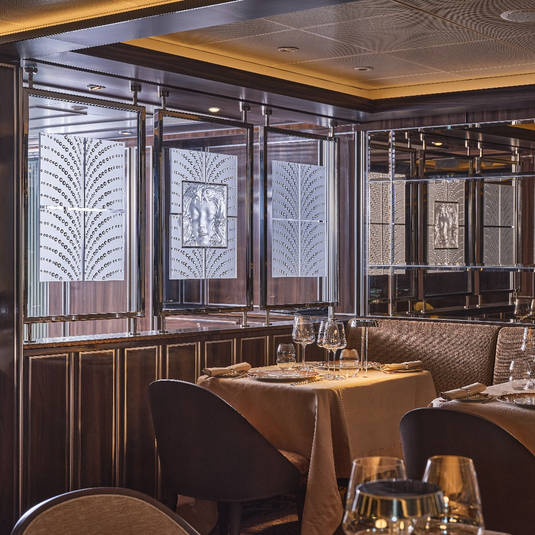 Elegant dining table and chairs