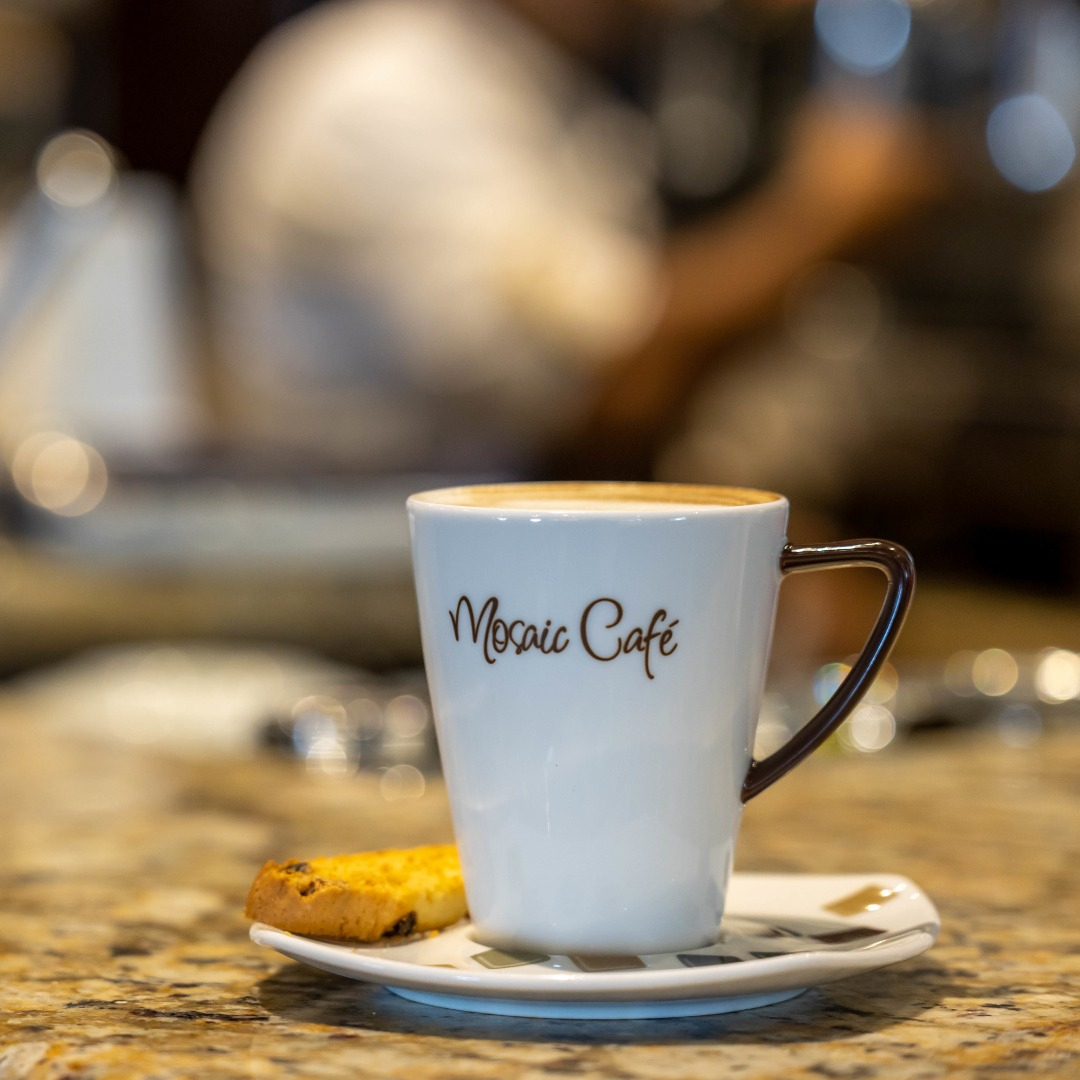 Coffee mug on counter