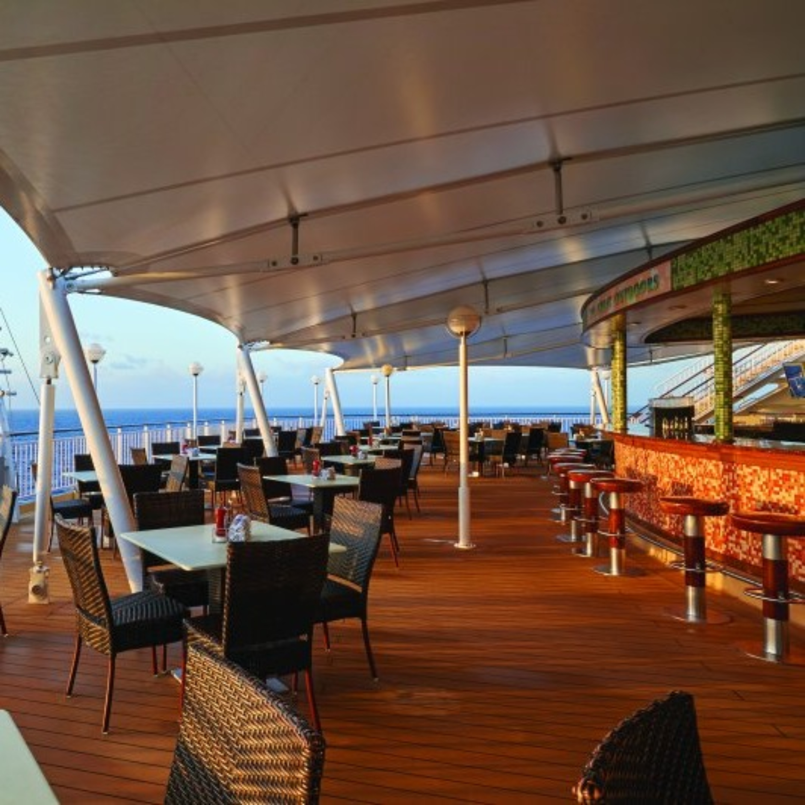 Outdoor seating area