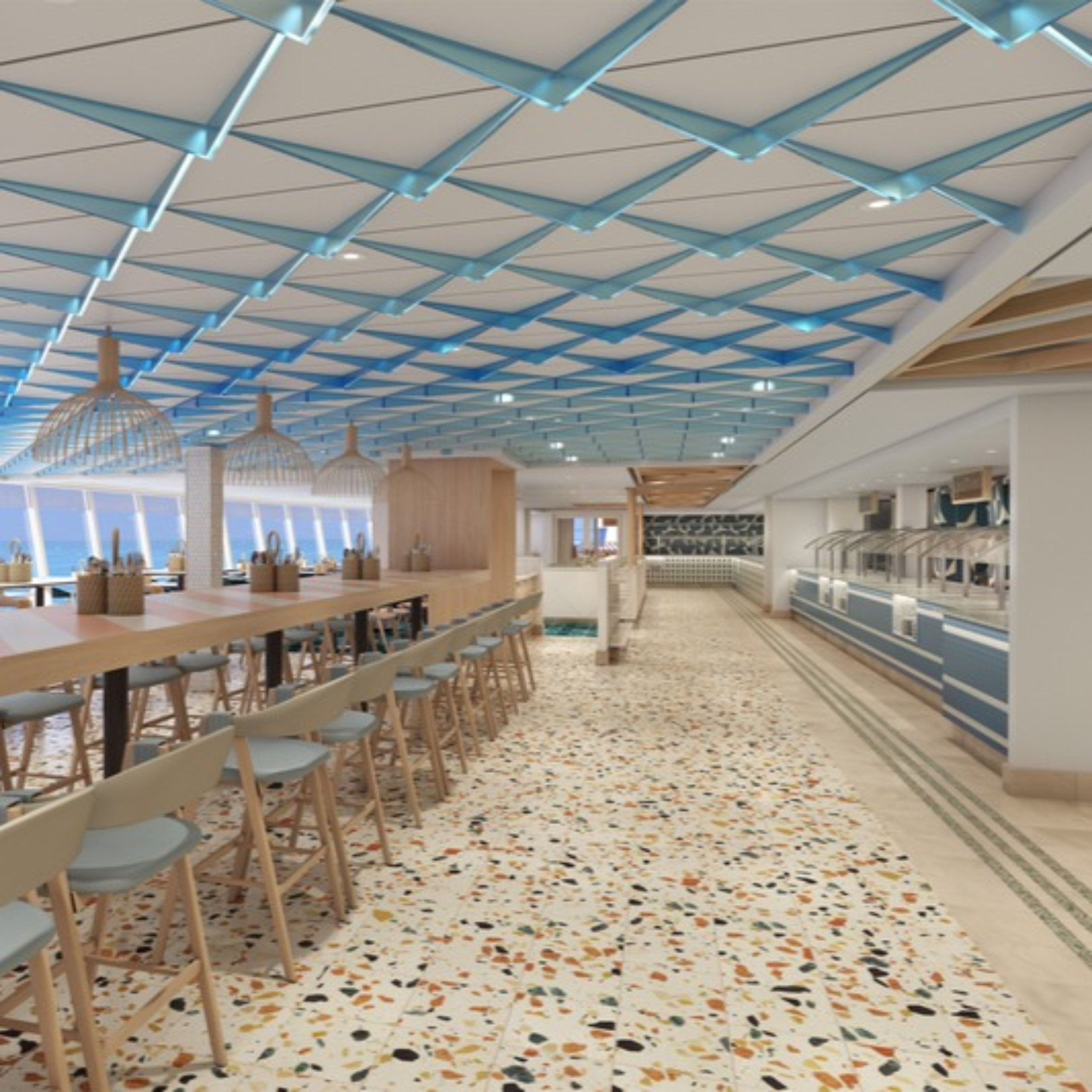 Buffet and seating