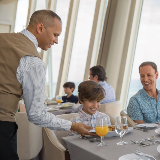 Server at Table