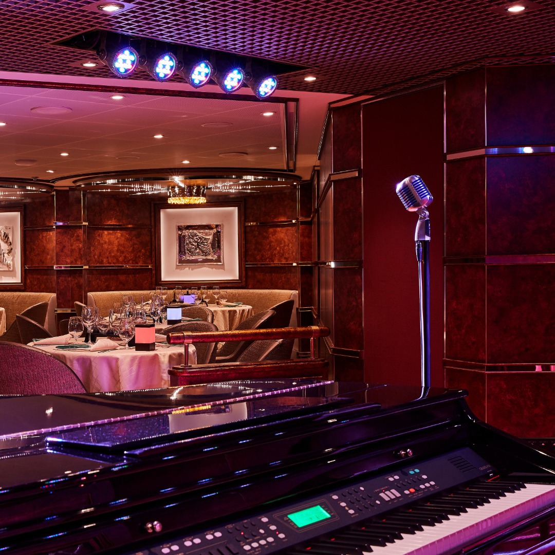Piano and dining tables