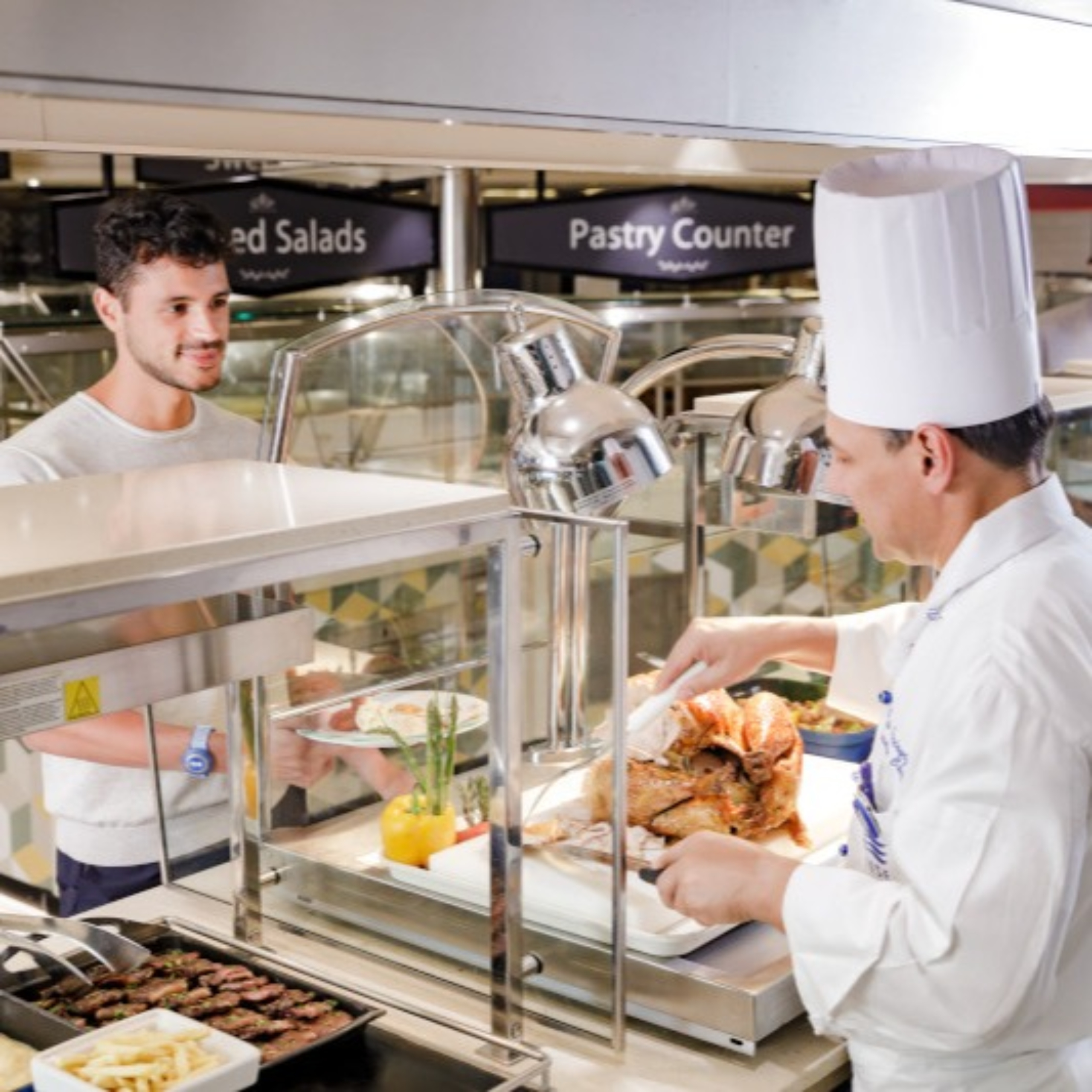 Chef at Carving Station