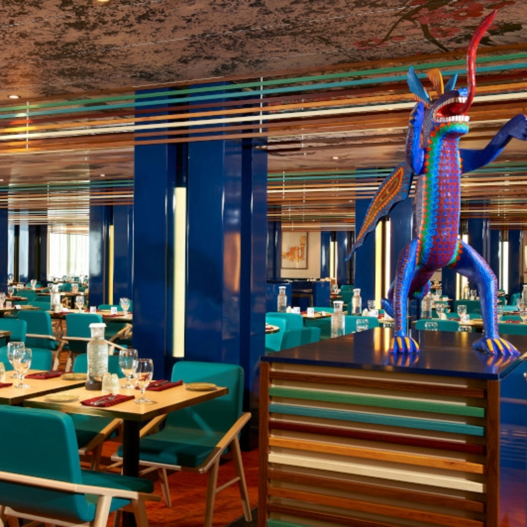Colorful restaurant