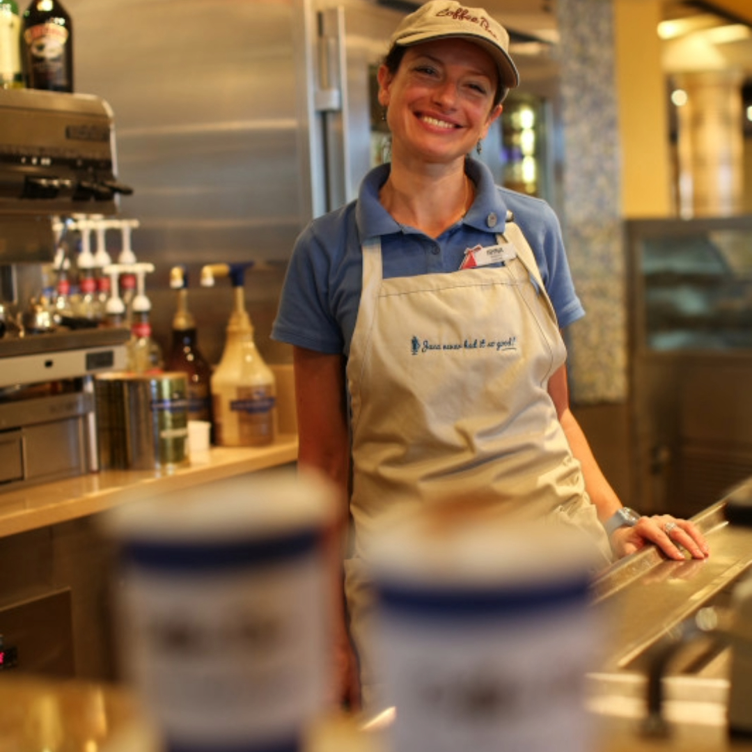 Barista in coffee bar